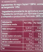 Tierra madre té earl grey bio