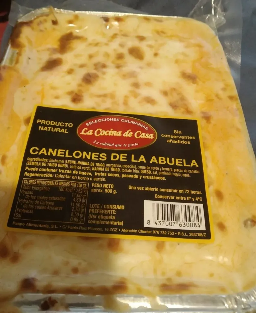 Canelones de la abuela