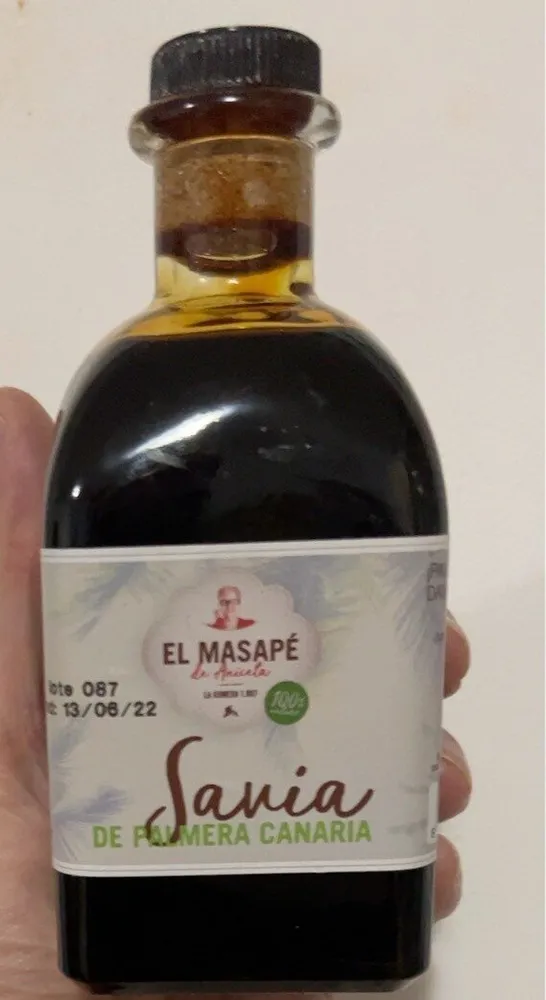 Savia de palmera canaria