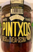 Pintxos queso de oveja-cecina