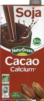 Bebida de soja ecológica "NaturGreen" con cacao y calcio