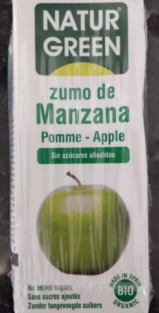 zumo manzana verde
