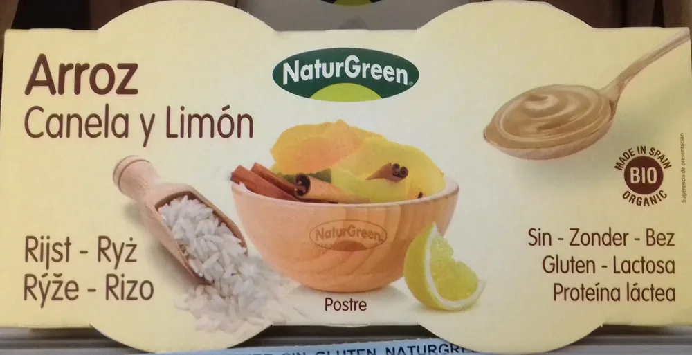 Arroz con canela y limón