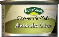 Crema de paté almendra, olivas