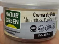 Crema de paté Almendras, Pepino y Eneldo