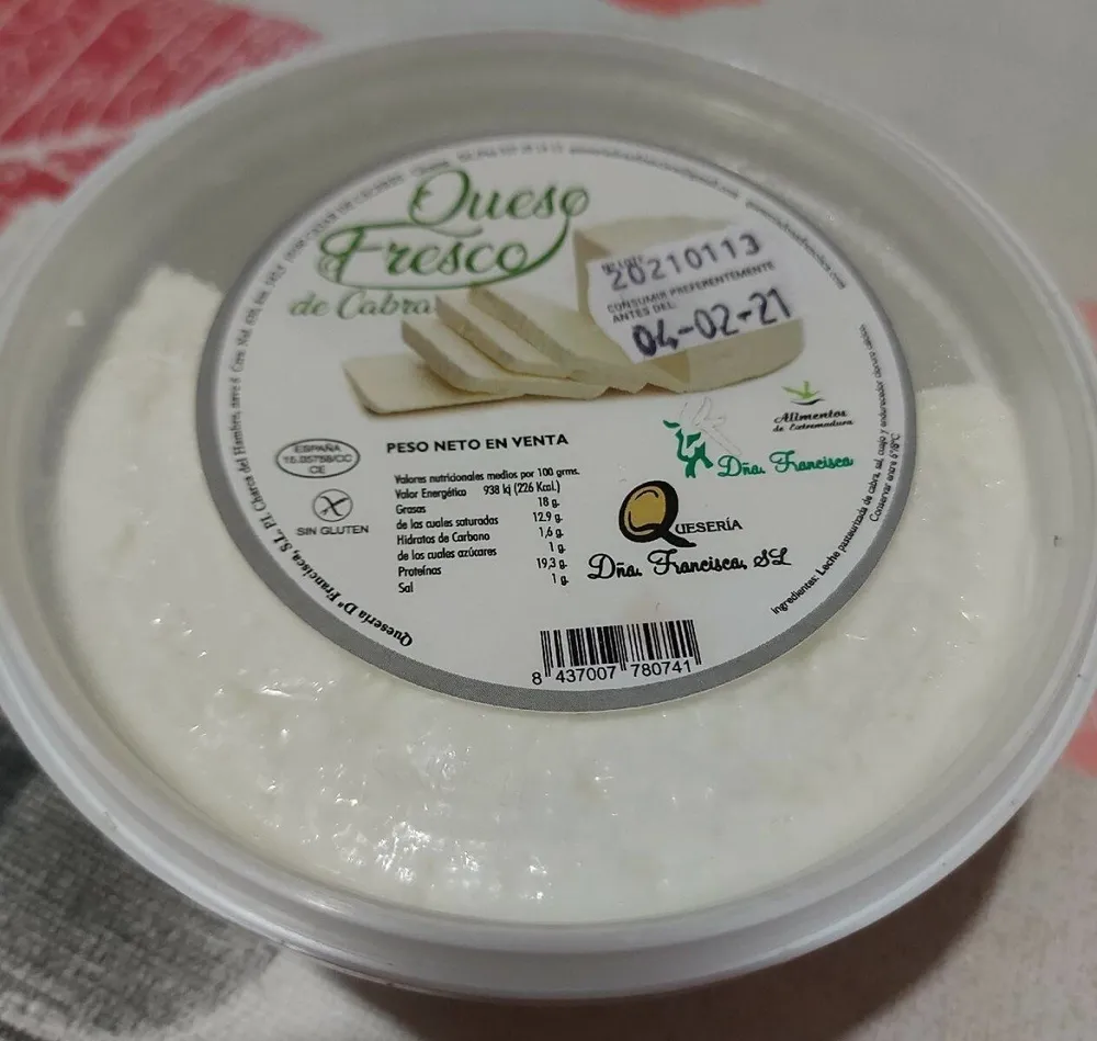 Queso fresco de cabra