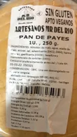 Pan de payes sin gluten apto veganos