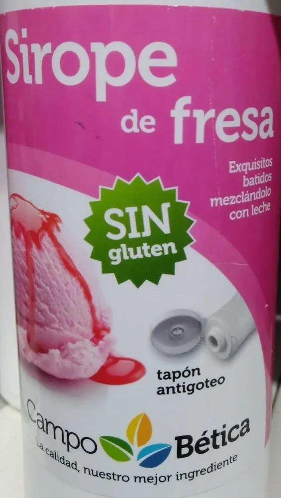 Sirope de fresa