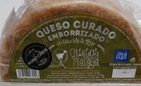 Queso curado emborrizado en salvado de trigo