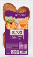 Palmeras de masa hojaldrada sin gluten