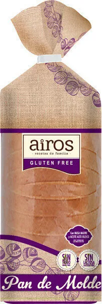 Pan de molde sin gluten y sin lactosa