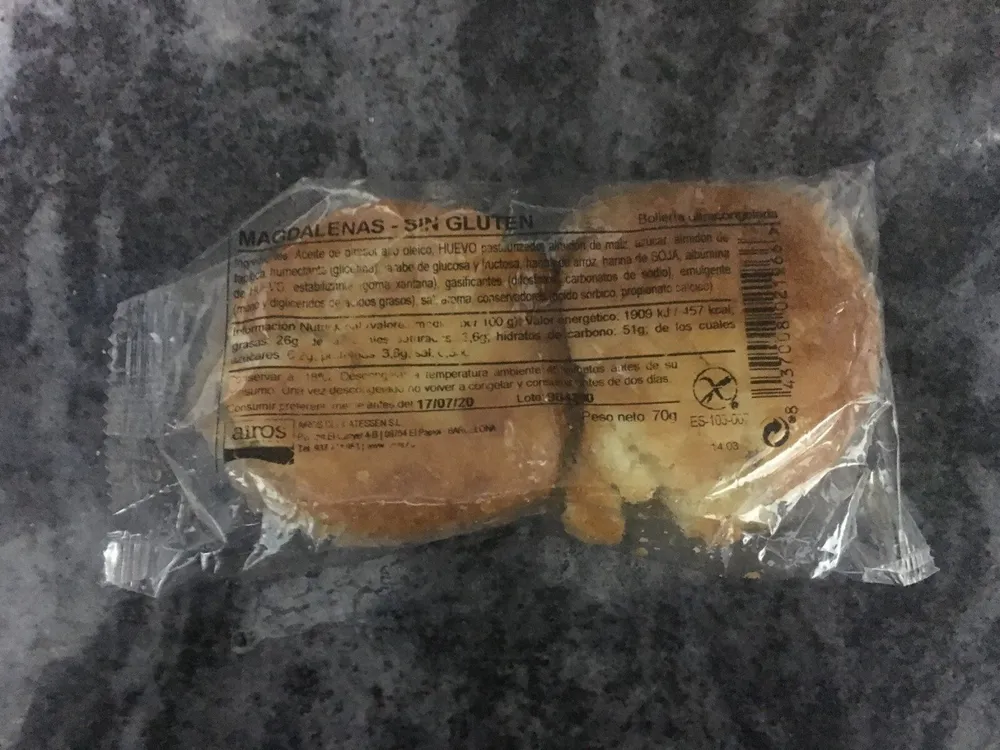 Magdalenas Sin Gluten