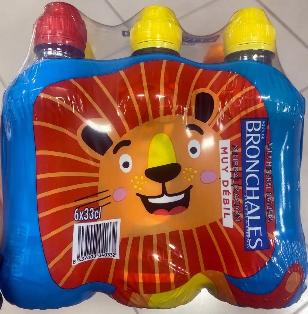 Agua mineral pequeña tapón infantil