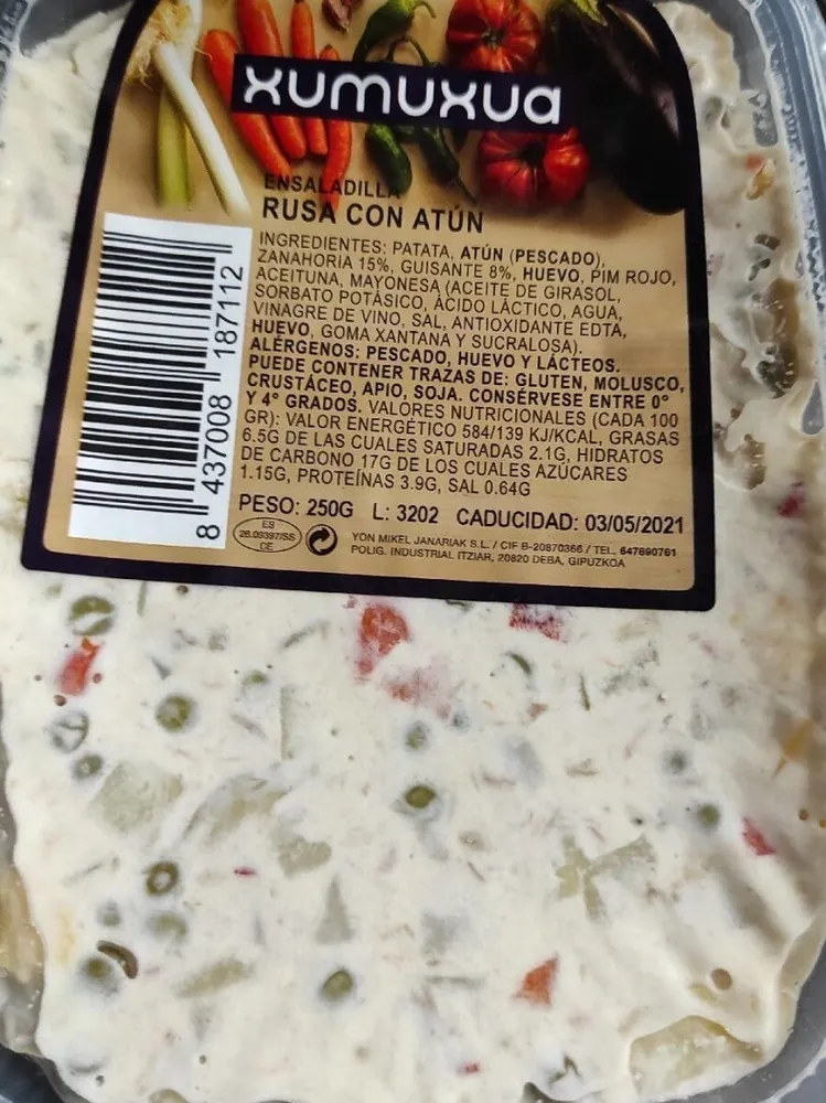 Ensaladilla rusa con atún