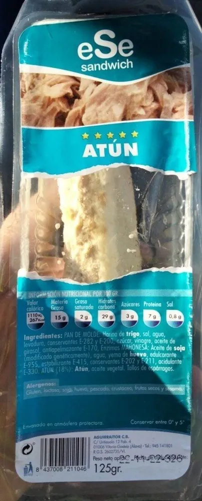 Sandwich atun