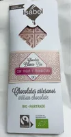 Chocolate blanco bio con yogurt y frambuesas