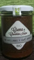 Crema de chocolate negro con avellanas y café arabica