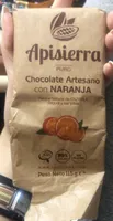 Chocolate artesano con naranja