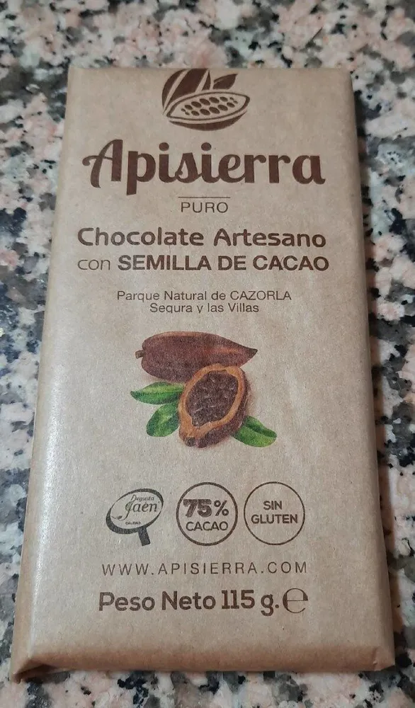 Chocolate artesano con semilla de cacao