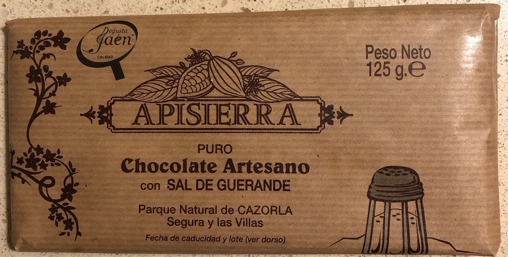 Chocolate Artesano con sal de Guerande