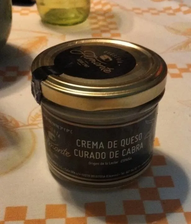 Crema de queso curado de cabra