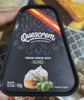 Quescrem cream cheese with olives