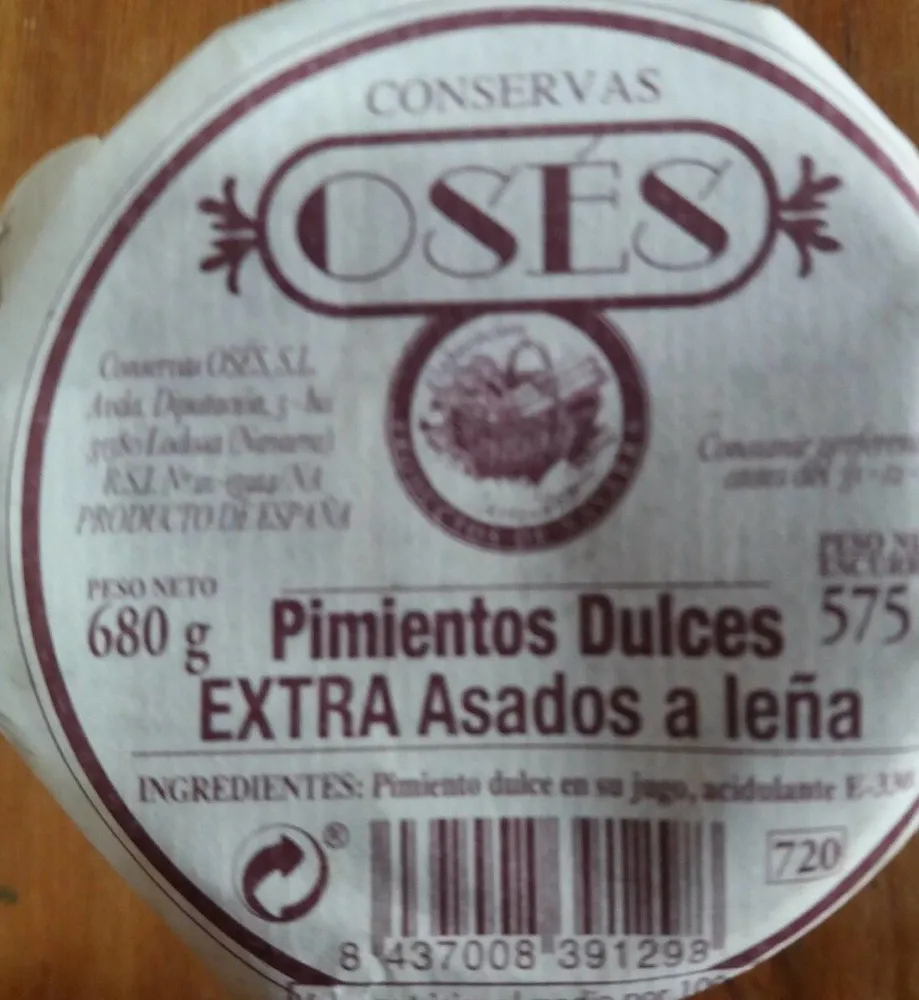 Pimientos Dulces Extra Asados a la Leña