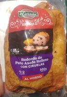 Redondo de pollo asado con ciruelas
