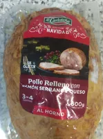 Pollo relleno con jamón serrano y queso