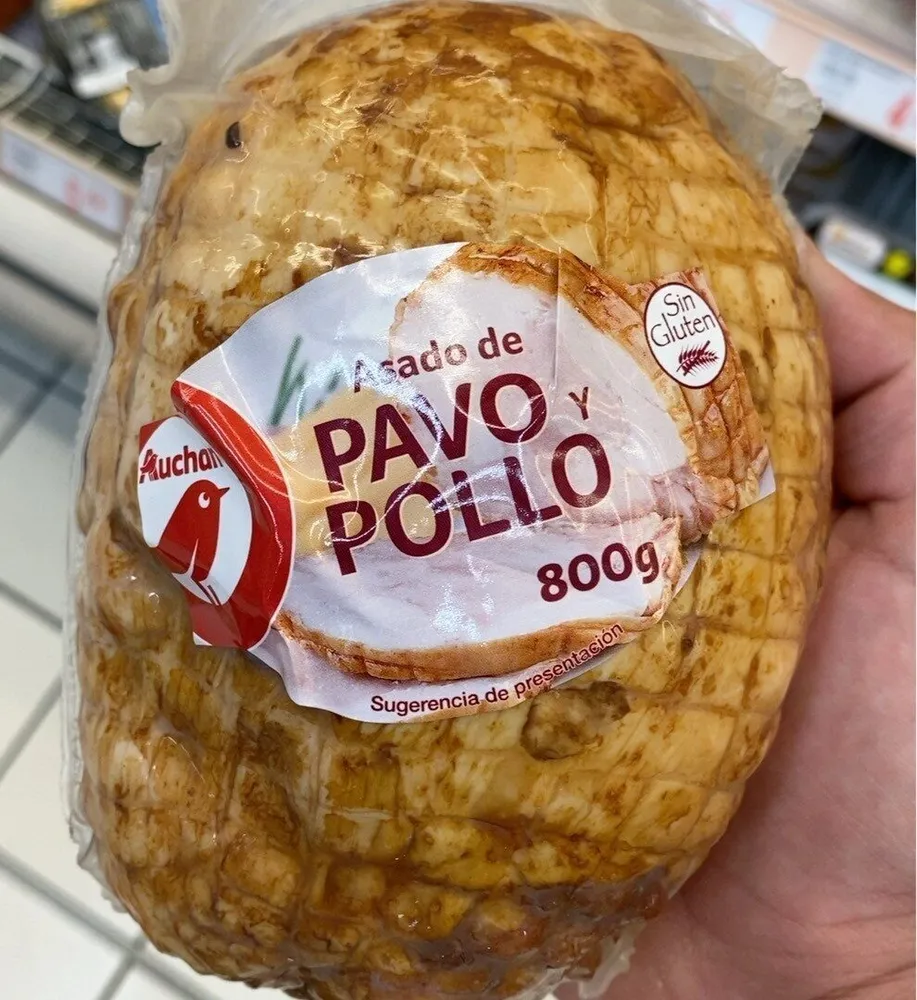 Asado de pavo y pollo