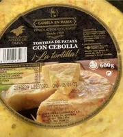 Tortilla de patata con cebolla