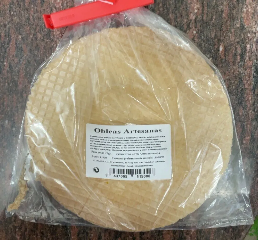 Obleas artesanas