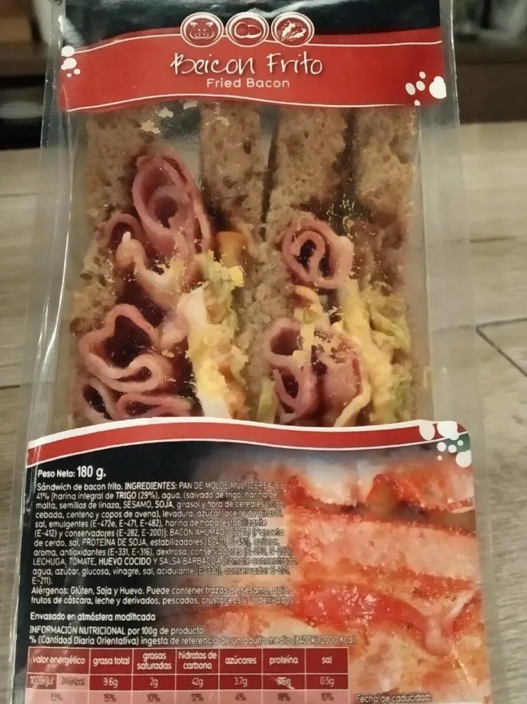 Sandwich beicon frito