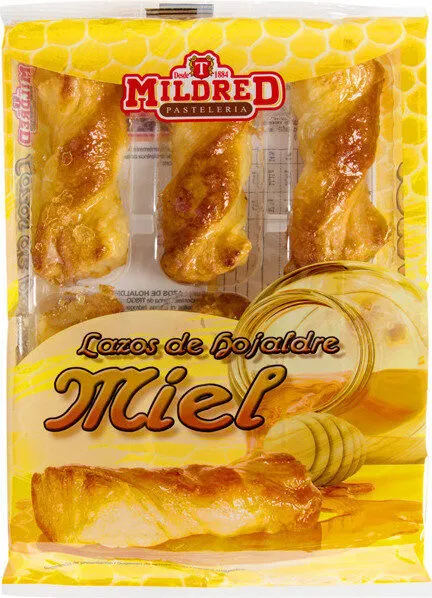 Lazos de hojaldre con miel