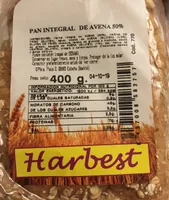 Pan integral de avena