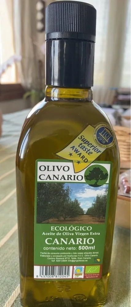 Aceite de oliva virgen extra canario