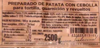 Preparado de patatas concebolla