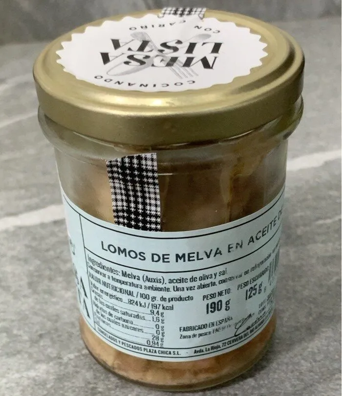 Lomos de melva aceite oliva