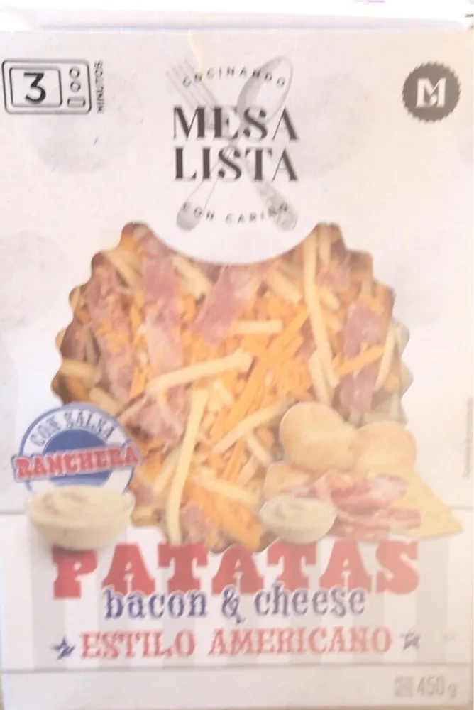 Patatas bacon & cheese estilo americano