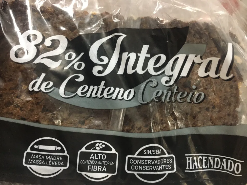 Pan de centeno 82% integral