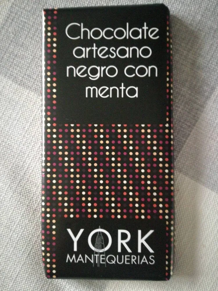 Chocolate negro con menta