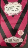 Chocolate negro con frambuesa