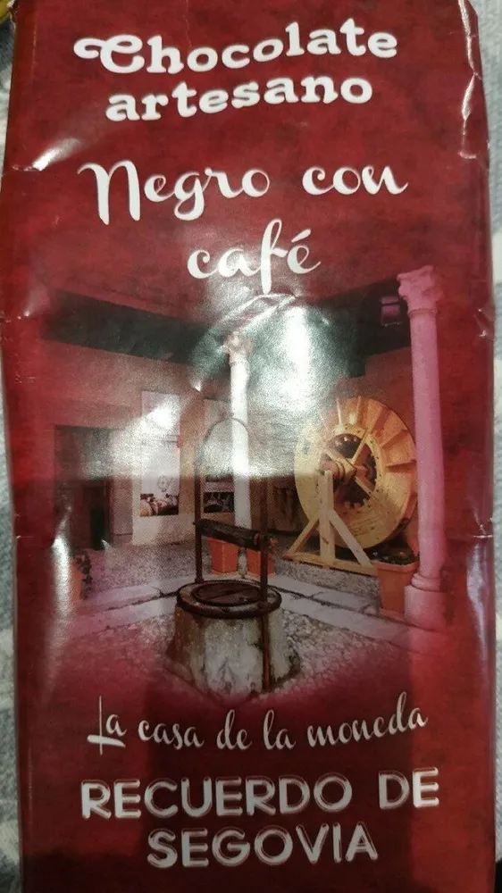 Chocolate artesano negro con café