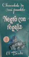 Chocolate negro con regaliz