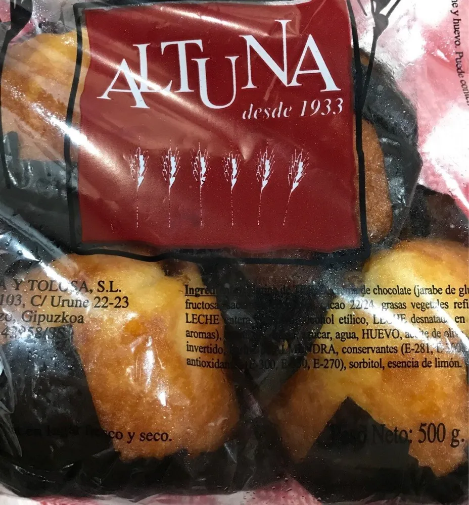 Mojicones artesanos con chicolate