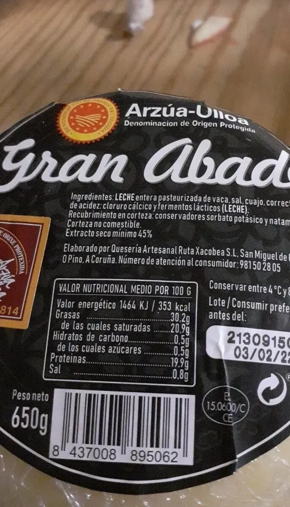 Queso Arzua-Ulloa