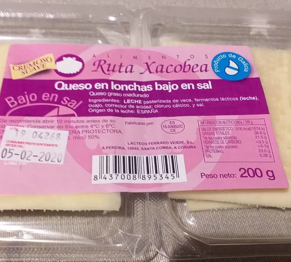 Queso bajo en sal