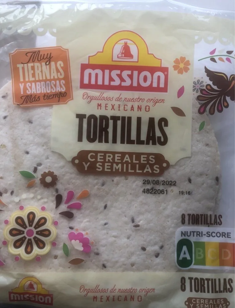 Tortillas cereales y semillas