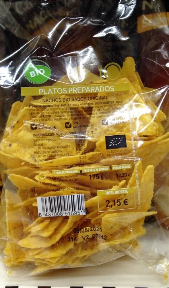 Nachos BIO sabor original