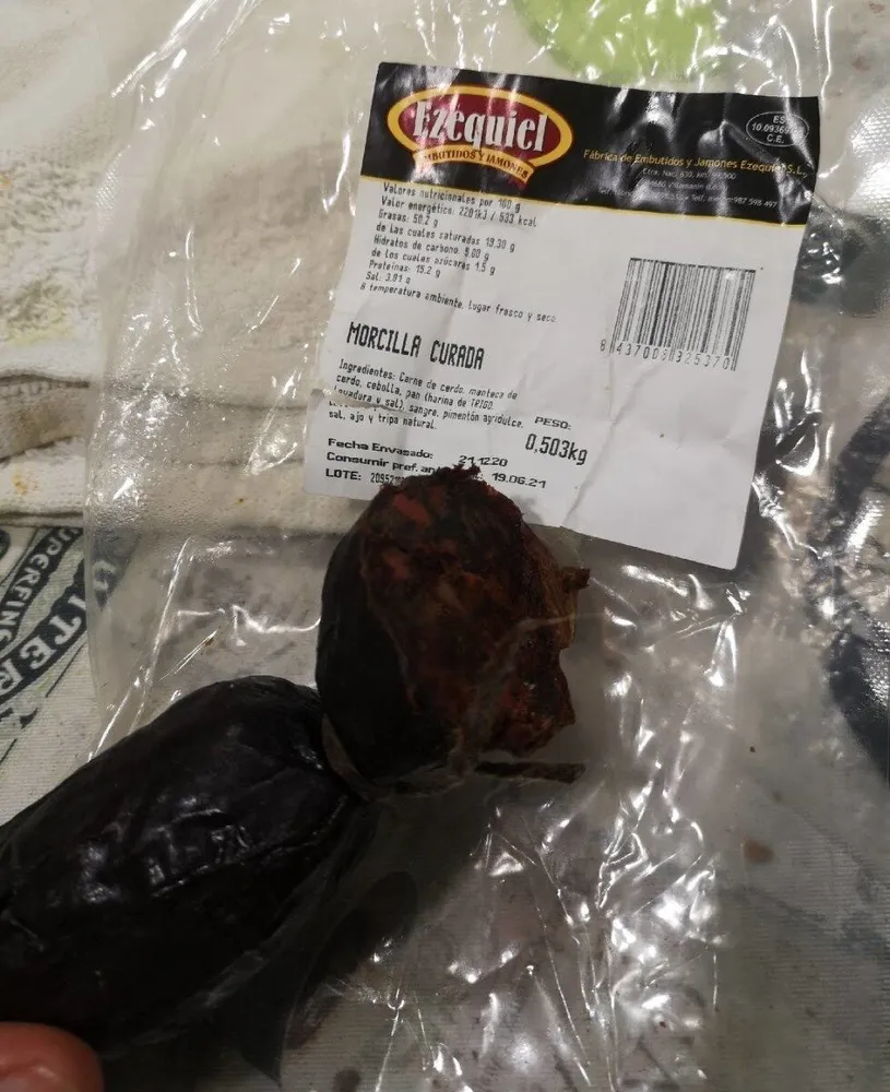 Morcilla curada